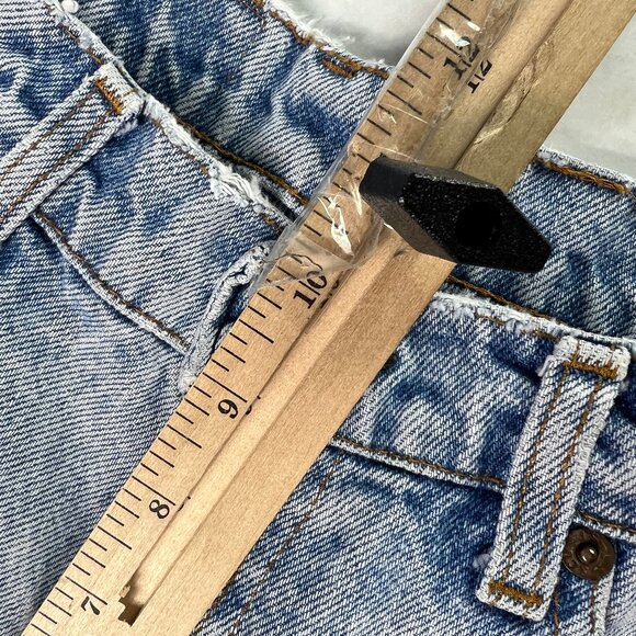 VTG 80s Levi's Jean Shorts Men's 29* Light Blue Faded Cut Off Frayed Denim Jorts - Picture 15 of 16